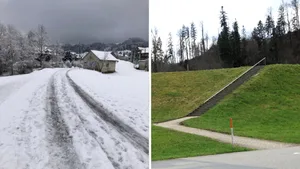 26315653-3 Im Winter ist der Fussweg ins Altladenberg-Quartier oft vereist. Und der Alternativweg über die Brücke ist nicht barrierefrei.