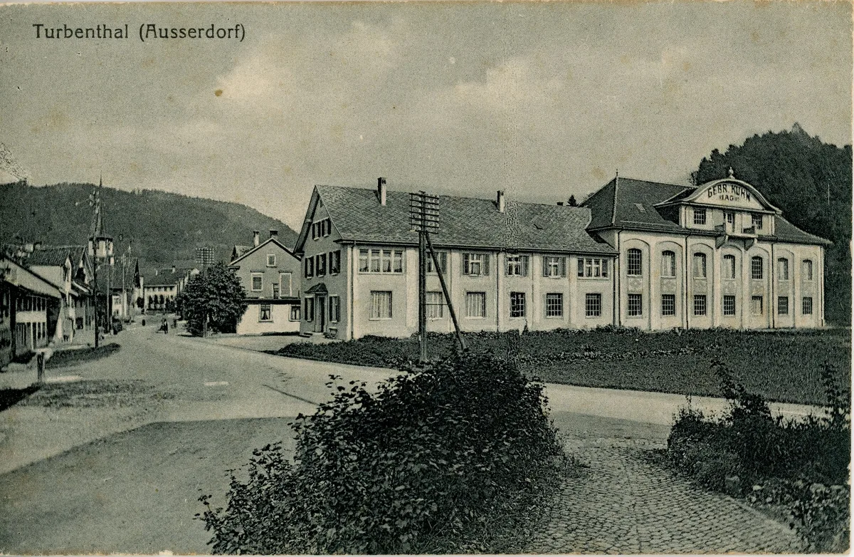 In der Firma Kuhn im Turbenthaler Ausserdorf wurde der Grundstein für die Wabo gelegt. altes fabrikgebäude