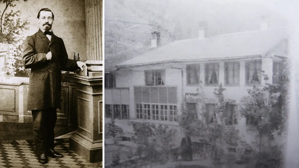 23763335-3 Jakob Senn, hier auf der einzigen Fotografie von 1862,wuchs in einem Flarzhaus in Fischenthal auf. Er schaffte es aber bis nach Südamerika.