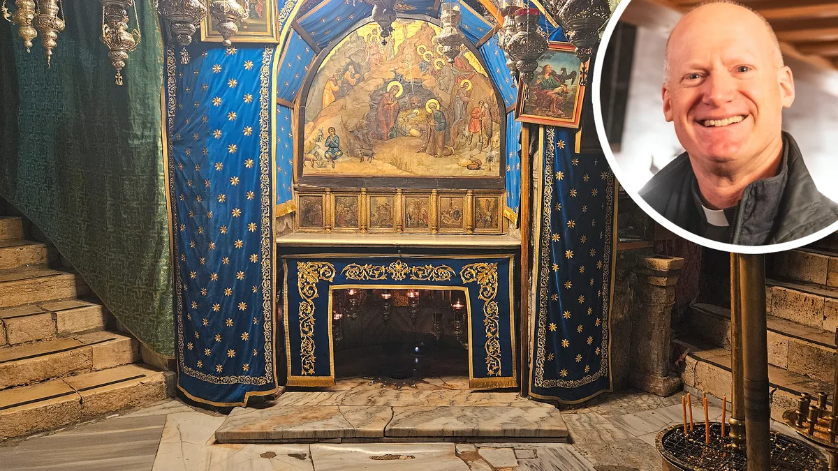 In Jesu Geburtsstadt Bethlehem erinnert eine Grotte an seine Geburt. In Jesu Geburtsstadt Bethlehem erinnert eine Grotte an seine Geburt.