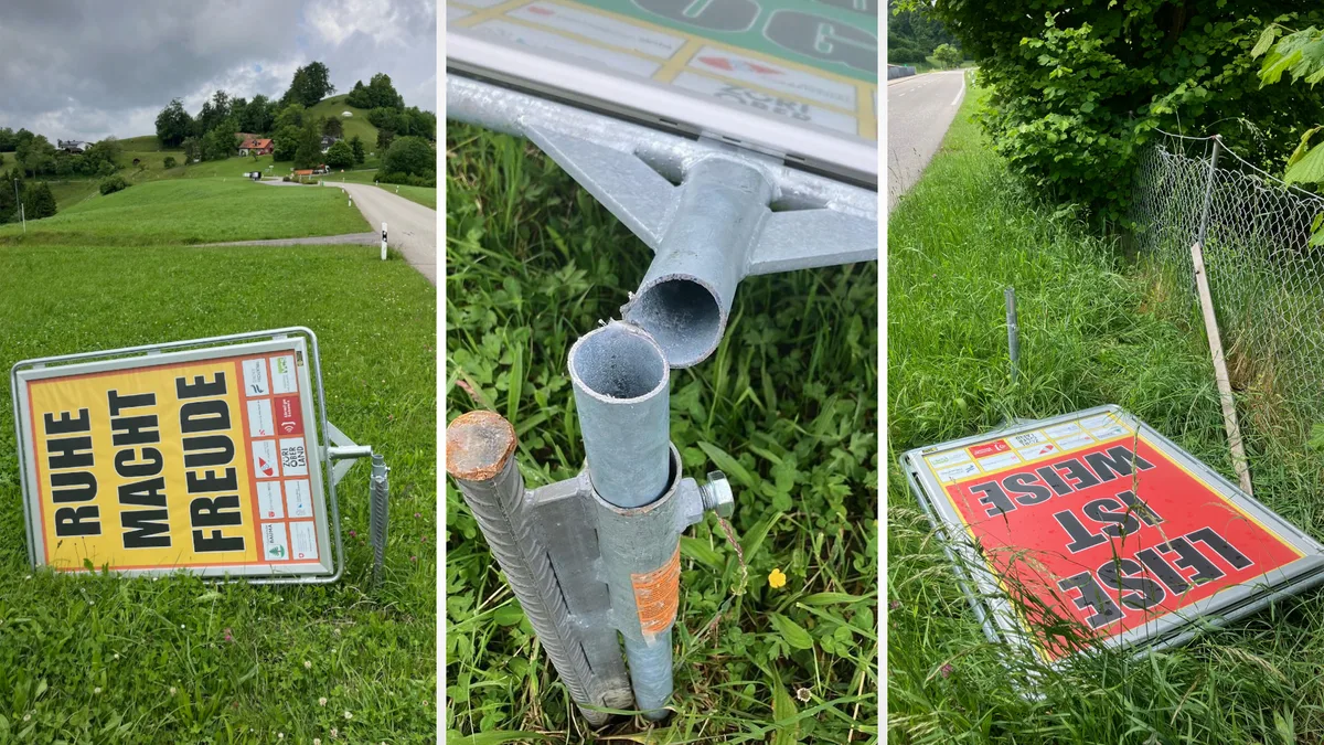 Fotos Vandalismus Bauma, 28. auf 29. Mai 2025 Fotos Vandalismus Bauma, 28. auf 29. Mai 2025