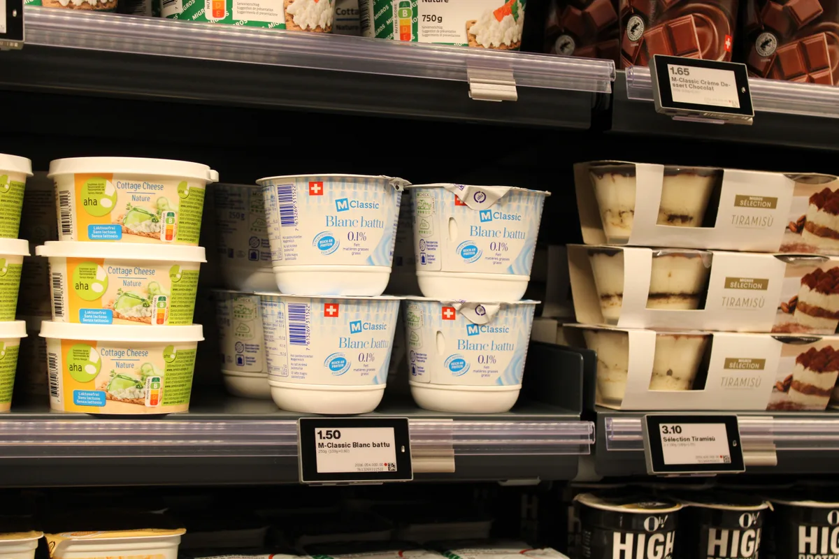 Produkte im Kühlregal