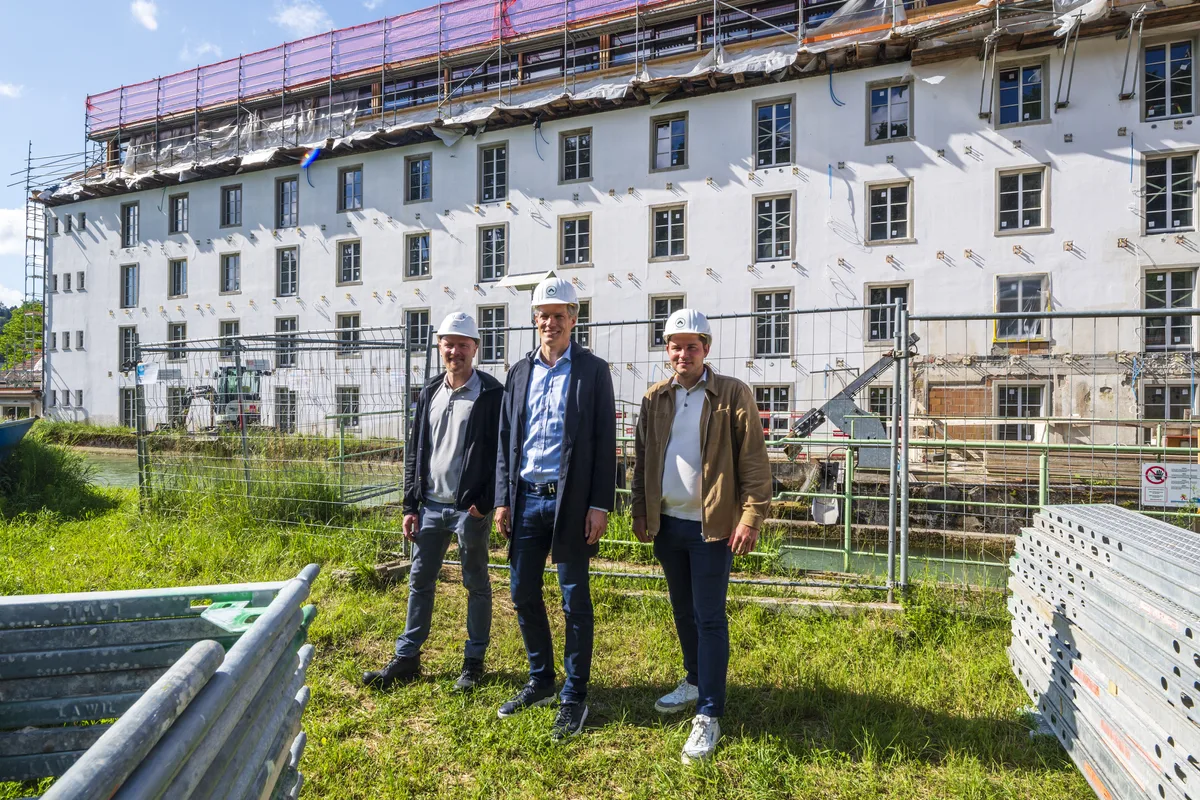 Die Renovation und der Umbau der Spinnerei in Kollbrunn nähern sich ihrer Vollendung.