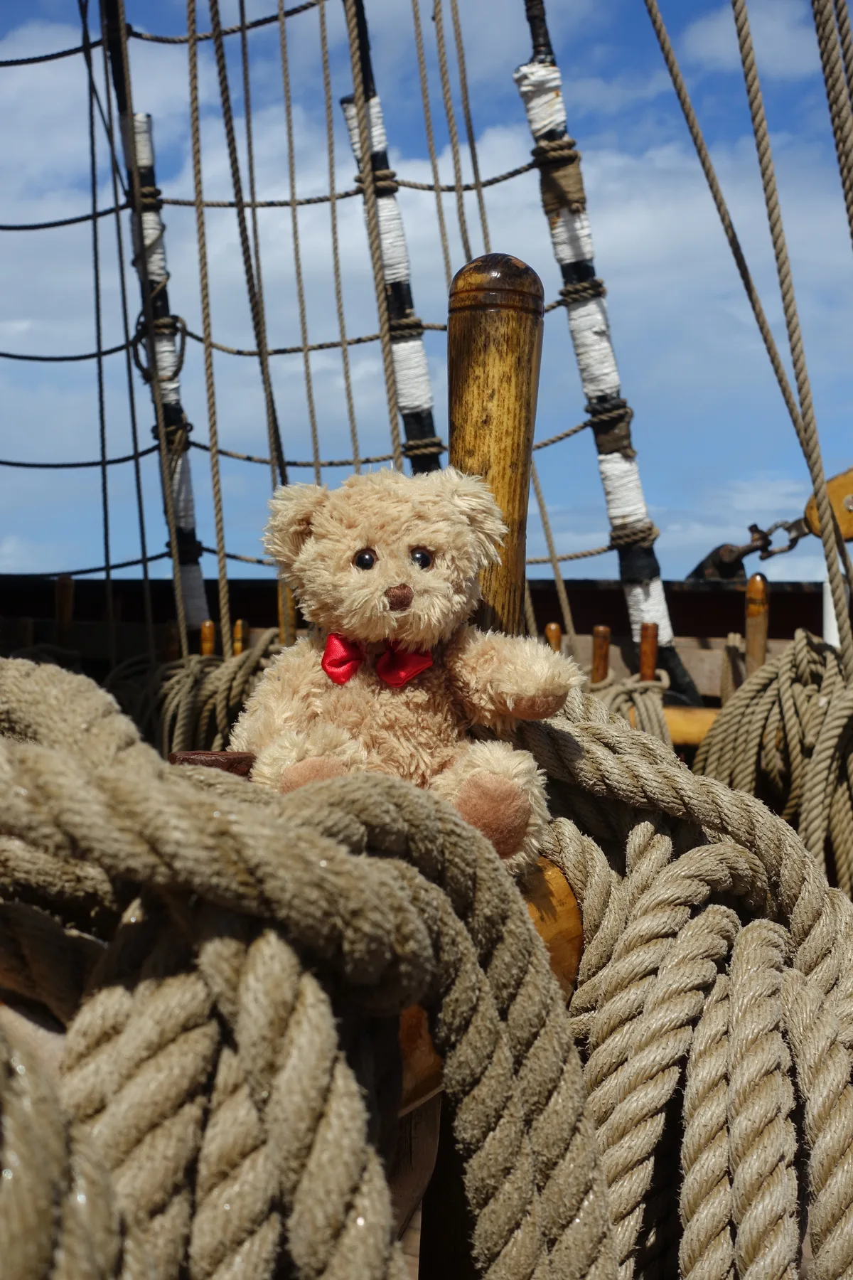 Teddy Gian Pauli durfte mit aufs grosse Segelschiff. Teddy Gian Pauli durfte mit aufs grosse Segelschiff.