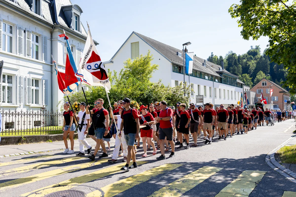 Turbenthal empfängt seine Turnerinnen und Turner nach dem Eidgenössischen Turnfest.
