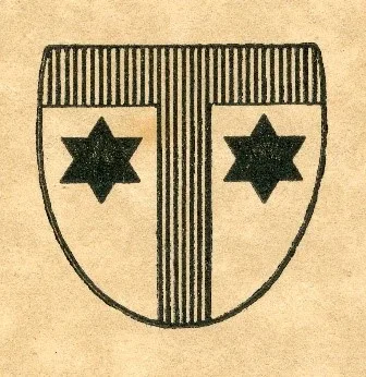 Das Wappen der «Edlen von Wila» war dasjenige der Zivilgemeinde Wila. Man sieht ein Wappen mit zwei Sternen.