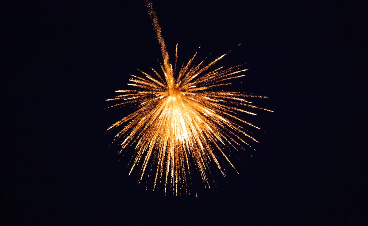 Feuerwerk am Himmel