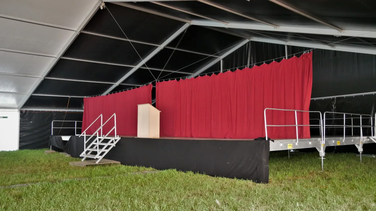 Aufbau Dorffest Wila