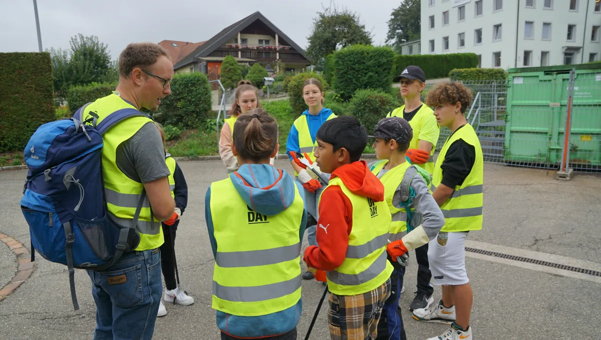 Clean-Up-Day 2023 der Primar-und Sekundarschule Wila, gemeinsam mit der Politischen Gemeinde und dem Naturschutzverein Turbenthal-Wila.