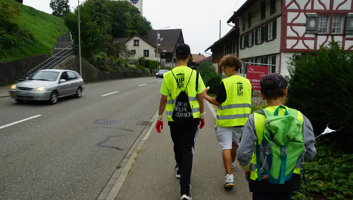 Clean-Up-Day 2023 der Primar-und Sekundarschule Wila, gemeinsam mit der Politischen Gemeinde und dem Naturschutzverein Turbenthal-Wila.