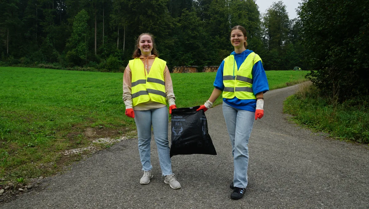 Clean-Up-Day 2023 der Primar-und Sekundarschule Wila, gemeinsam mit der Politischen Gemeinde und dem Naturschutzverein Turbenthal-Wila.