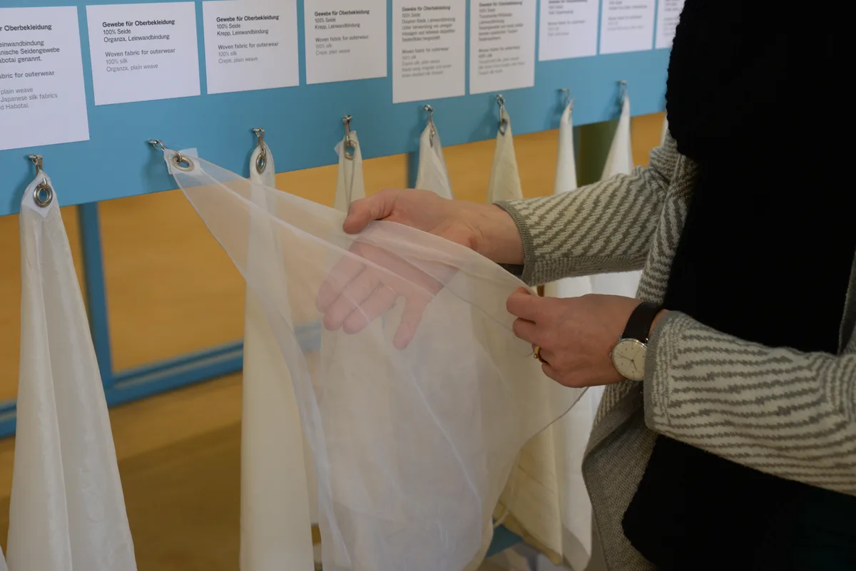 Textilien zum Berühren