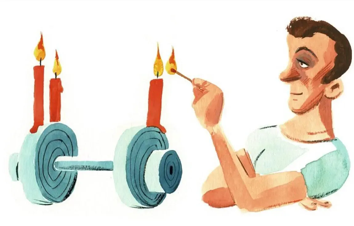 Nach der Grippe lieber warten mit grossen körperlichen Anstrengungen. Man sieht eine Illustration, die eine Grippe aufzeigt und das, was man dagegen tun kann.