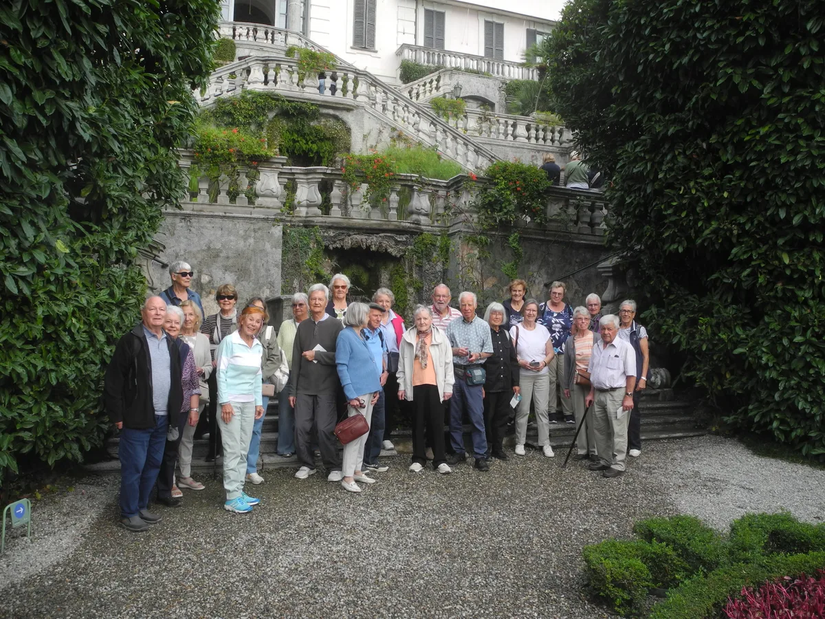 Der Besuch der Villa Carlotta und ihrer berühmten Gärten erweist sich als Highlight für die 29 -köpfige Reisegruppe aus dem Oberland.