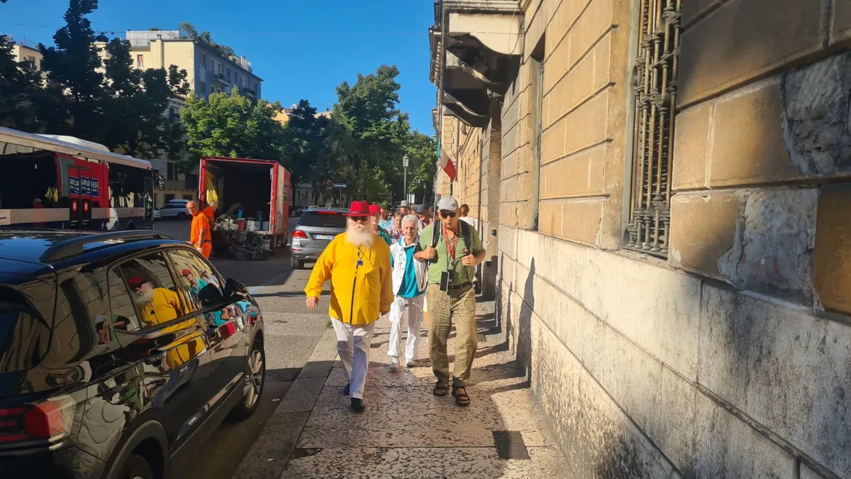 Die ZO-Reisegruppe genoss nach einer Stadtführung in Verona ihr Mittagessen.