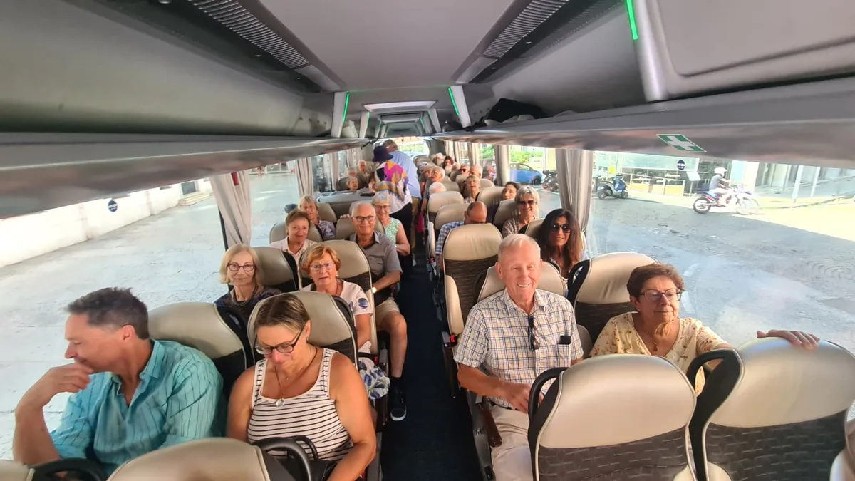 Die ZO-Reisegruppe genoss nach einer Stadtführung in Verona ihr Mittagessen.