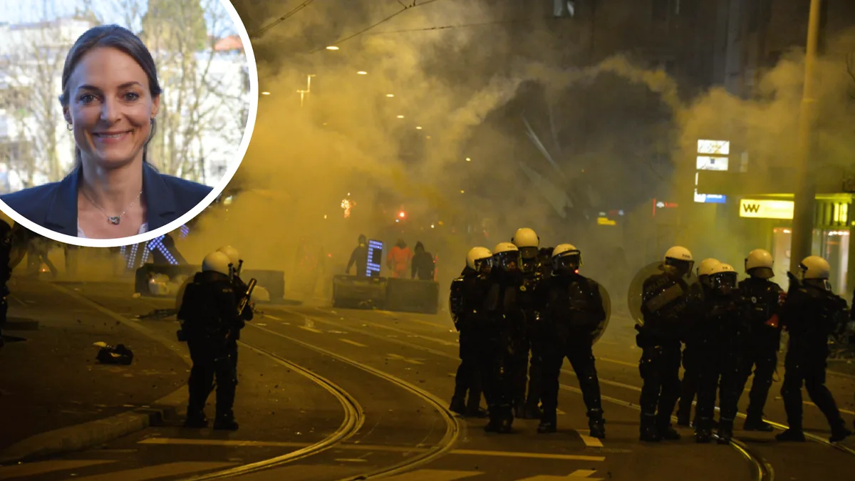 Bei Demos bleibt es regelmässig nicht einfach bei einer lautstarken Meinungsäusserung, sondern es kommt auch zu Sachbeschädigungen. (Archiv) Bei Demos bleibt es regelmässig nicht einfach bei einer lautstarken Meinungsäusserung, sondern es kommt auch zu Sachbeschädigungen. (Archiv)