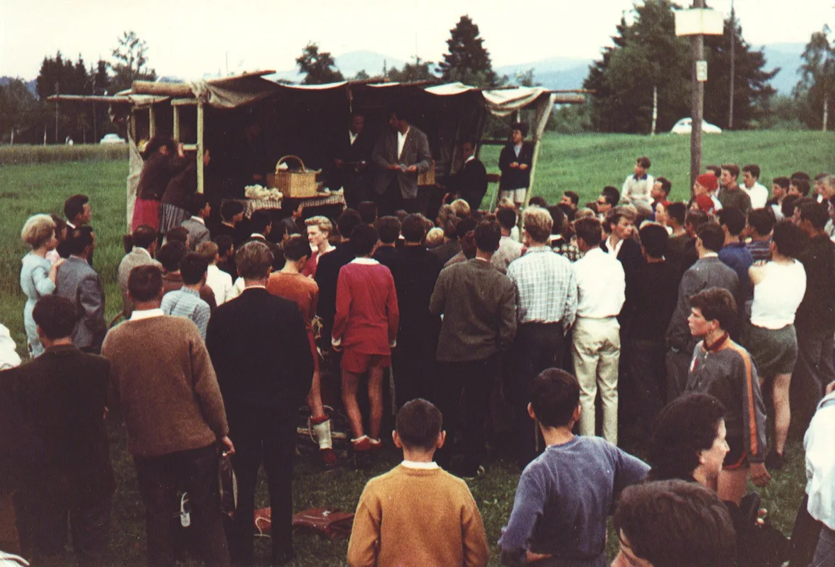 Der FCP organisierte schon früh ein Grümpelturnier. Das Grümpelturnier des FC Pfäffikon im Jahr 1960.
