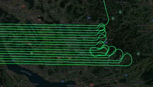 23344031-19 In der Nacht von Donnerstag auf Freitag fand ein Messflug über dem Oberland statt.