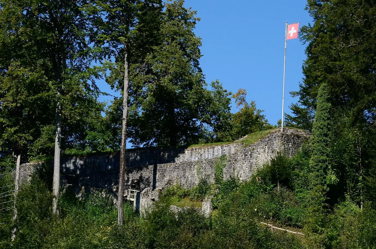 Die Burgruine Alt-Landenberg.