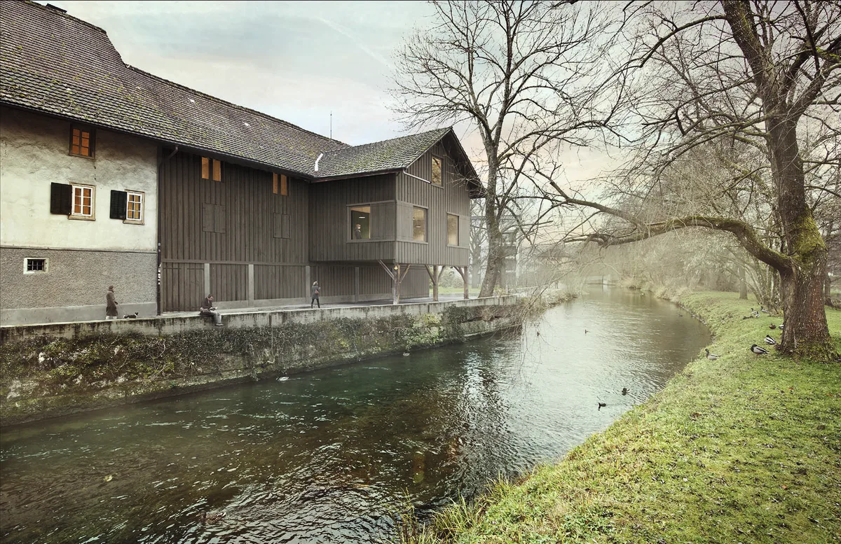 Die untere Farb am Aabach in Uster. 