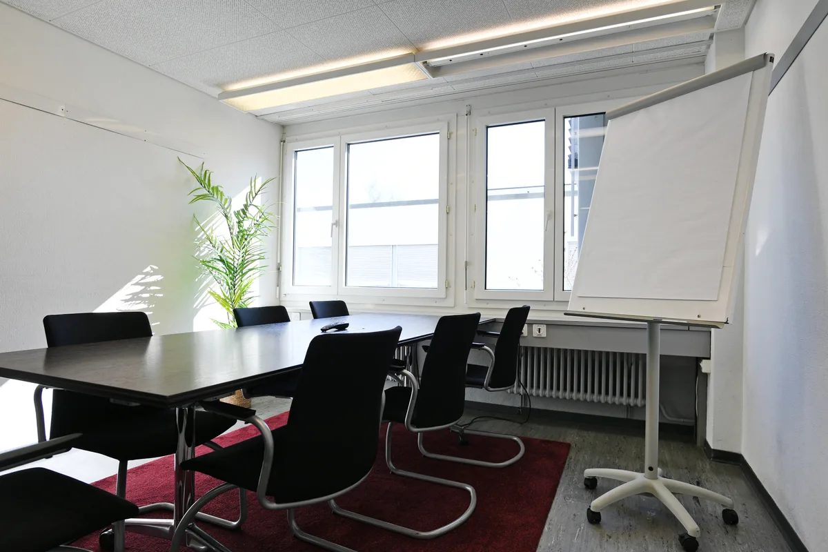 Das Sitzungszimmer ist im Mietpreis inbegriffen. Home of Innovation in Effretikon. Foto: Madeleine Schoder