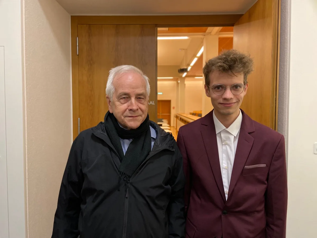 Der älteste und der jüngste Parlamentarier in Uster: Paul Stopper und Lukas Adam.