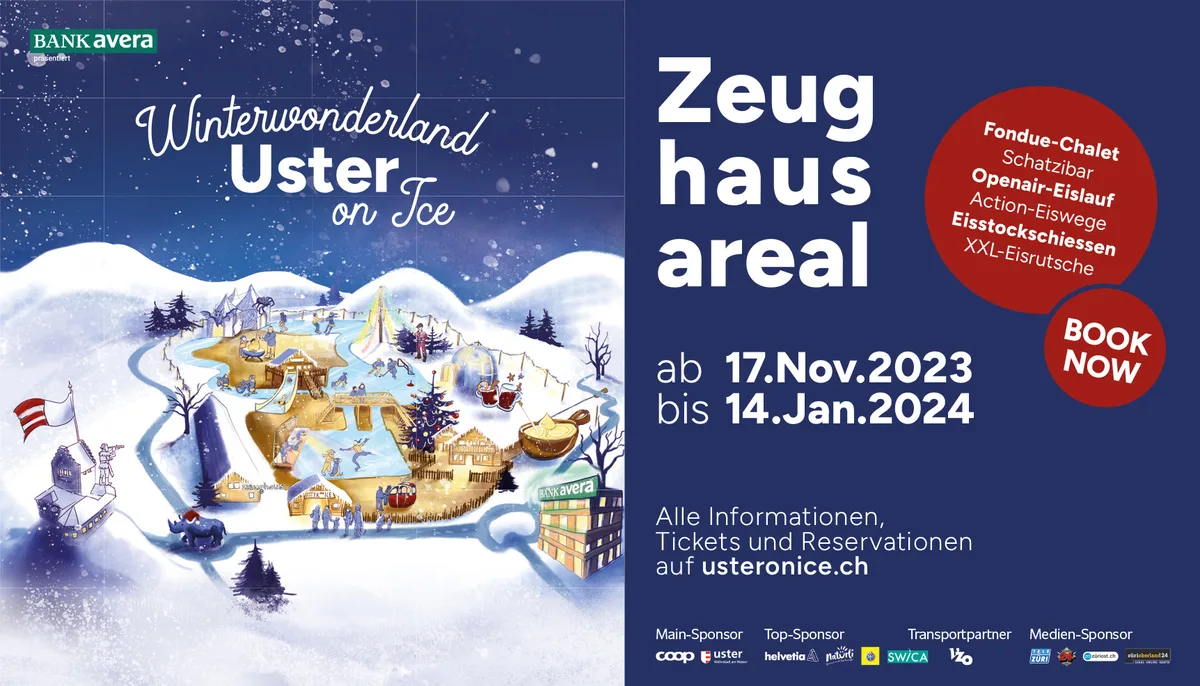 Plakat von der diesjährigen Ausgabe von Uster on Ice.