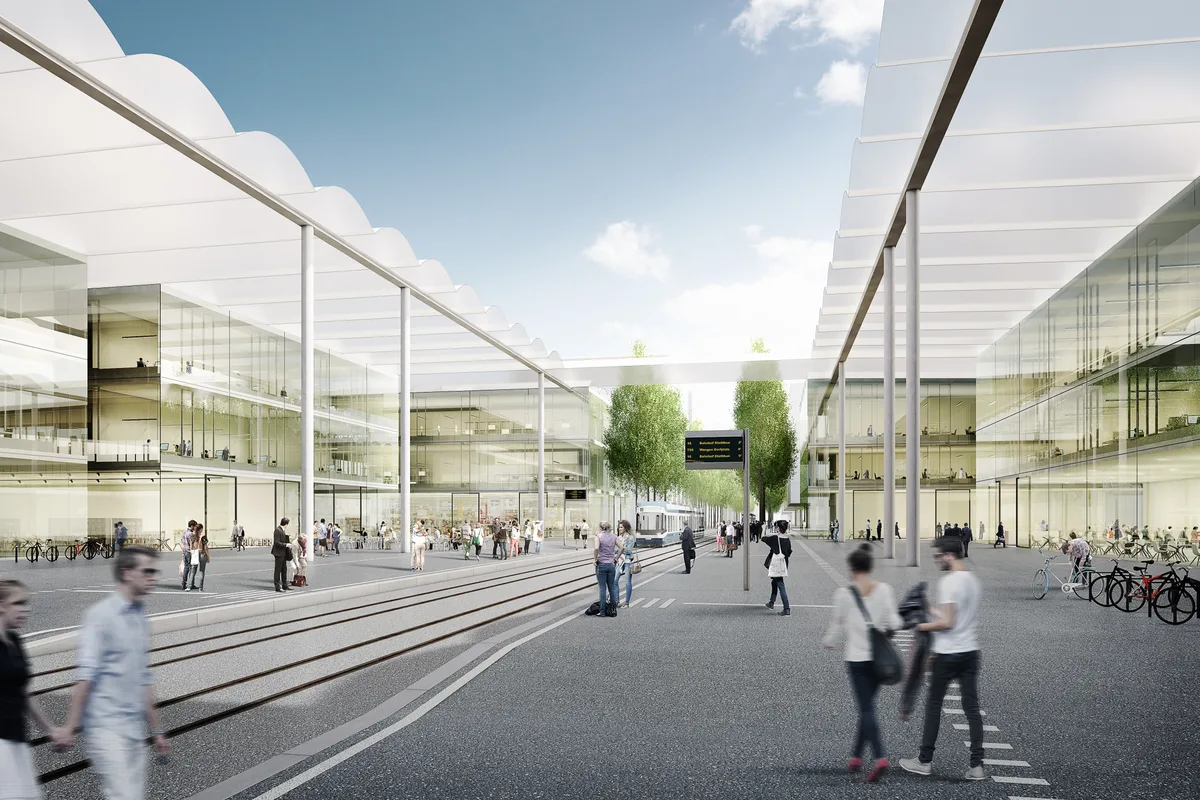 Auf dem Innovationspark in Dübendorf werden die ersten Neubauten erstellt.