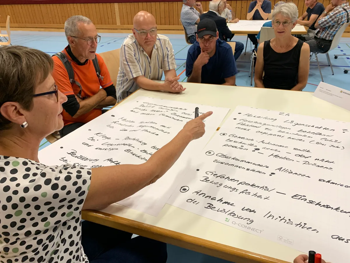 Am 11.9.2023 wird am Gemeindehöck in Hittnau über die Windenergieanlagen diskutiert.