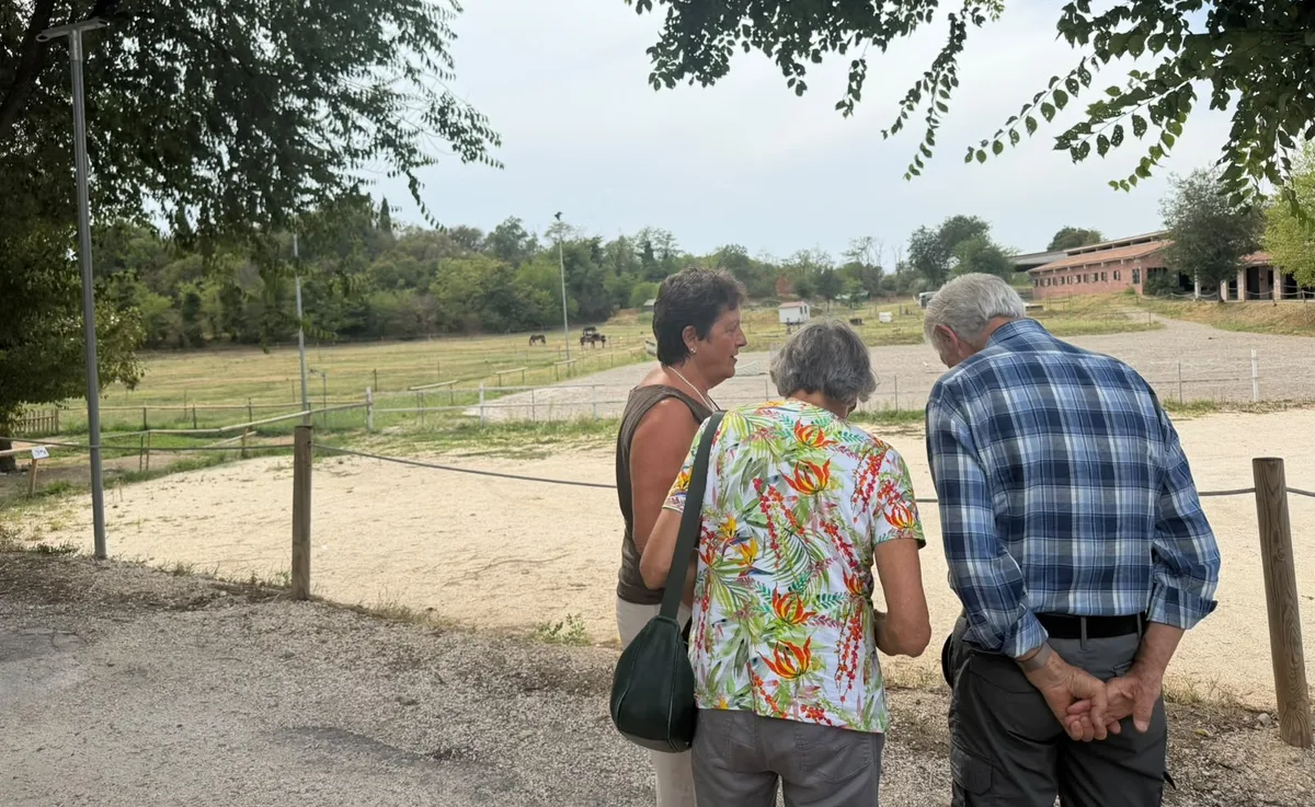 Danach verlässt die Reisegruppe den Bauernhof bereits wieder – und macht sich auf die Weiterfahrt nach Verona. Aufnahmen der Lesereise nach Verona im August 2026.