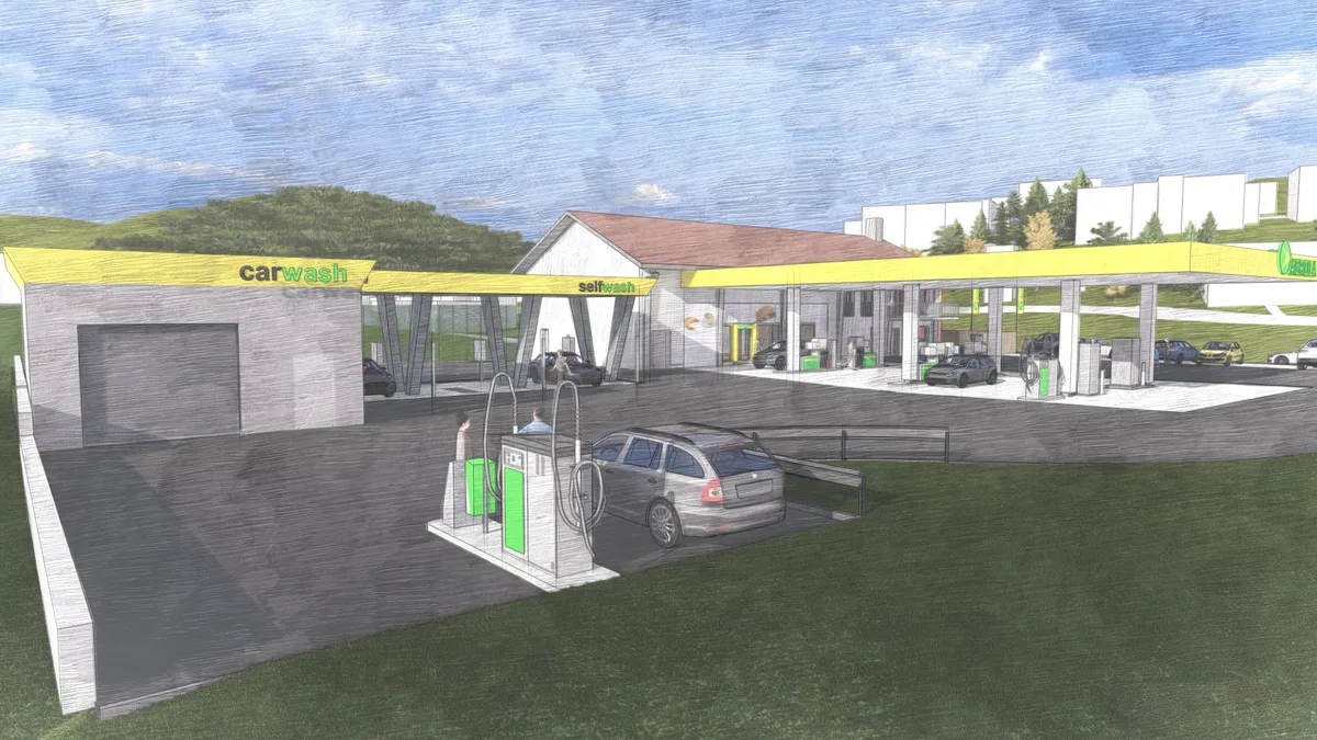 In Wald wird eine neue Tankstelle gebaut. In Wald wird eine neue Tankstelle gebaut.