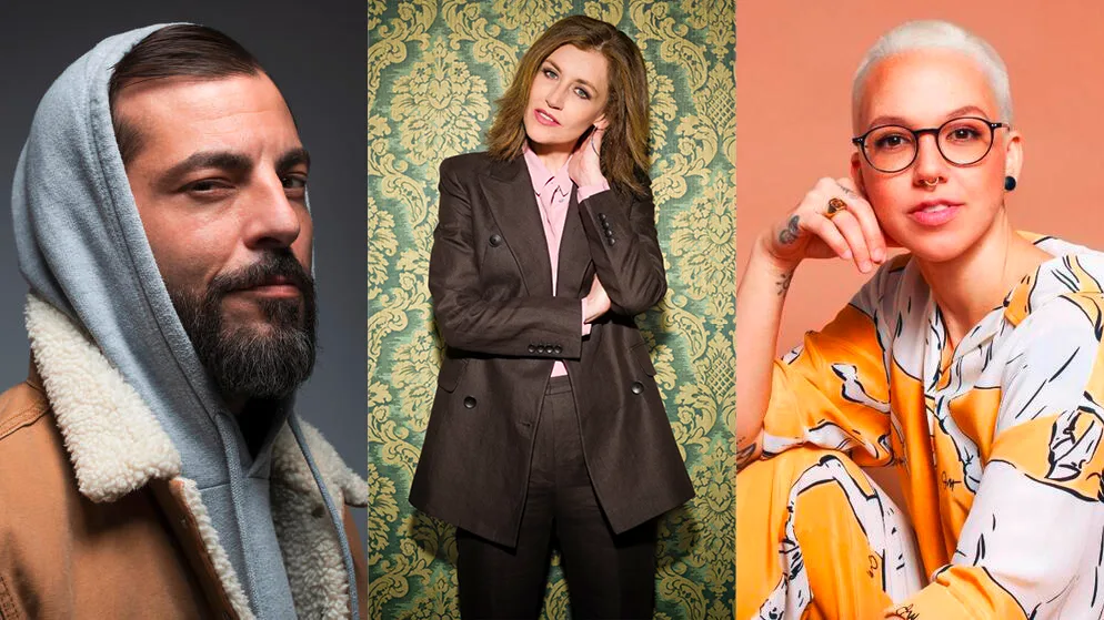 Bligg (links), Sina (in der Mitte) und Stefanie Heinzmann (recht) - diese Superstars rocken 2023 die Bühne in Uster.
