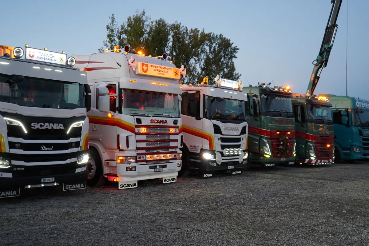 Lastwagen am Truckerfestival in Wetzikon