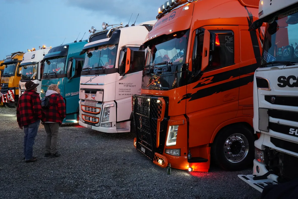 Lastwagen am Truckerfestival in Wetzikon