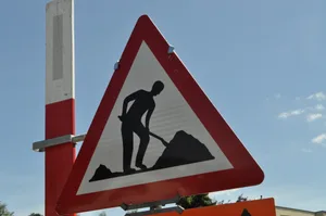 Baustellenschild Baustellenschild