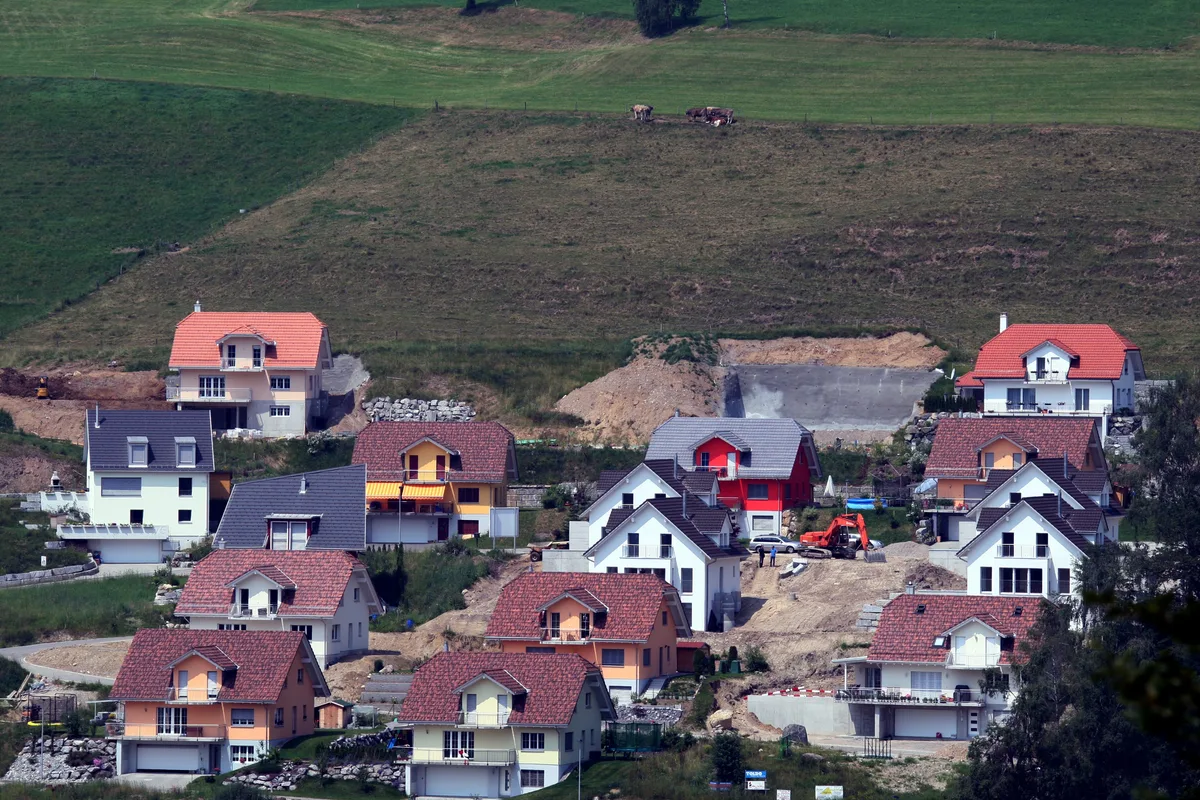 Neubauten am Siedlungsrand von Gibswil Neubauten am Siedlungsrand von Gibswil