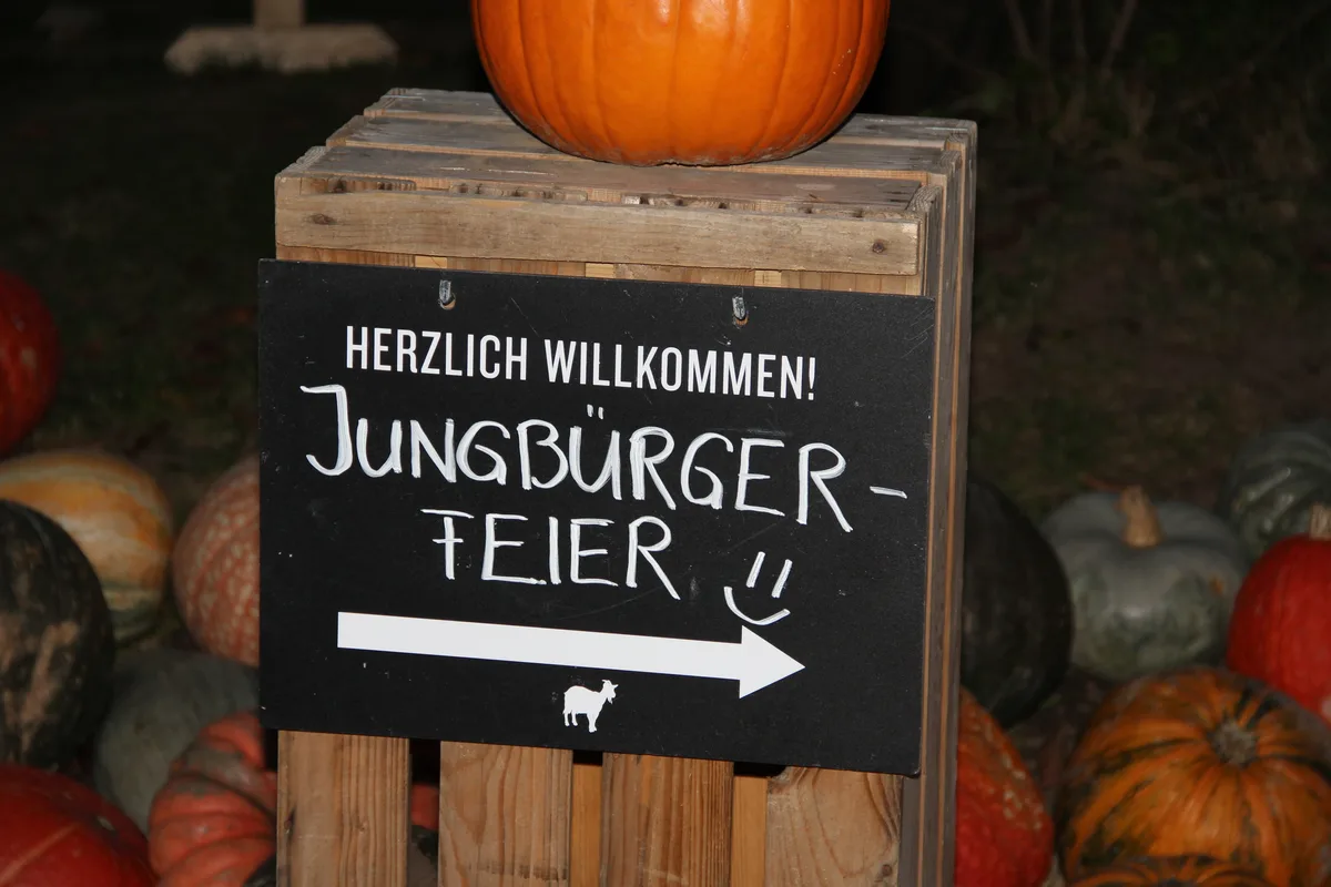 Jungbürgerfeier in Hittnau. 