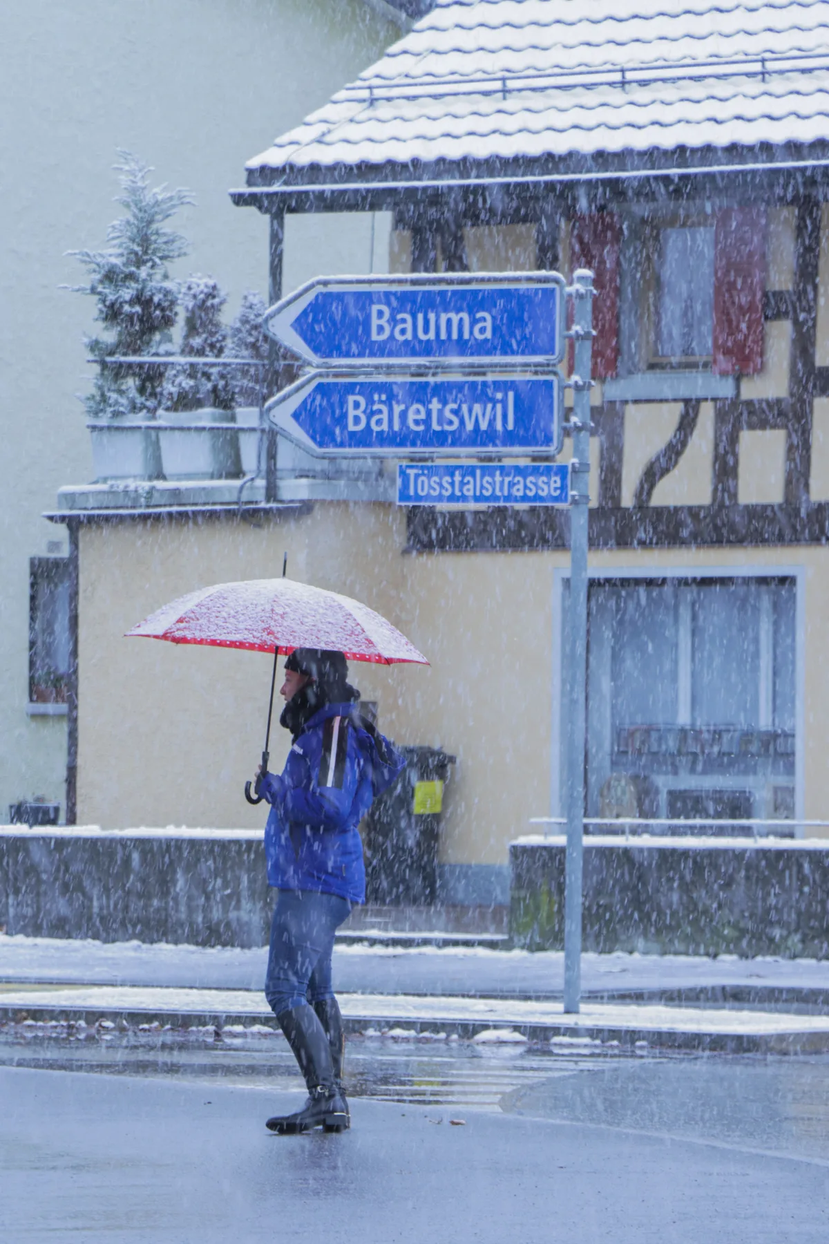 Erster Schnee im Zürcher Oberland 2023