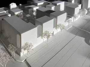 10756635-1 Gestaltungsplan Pestalozzistrasse in Wetzikon, der im Februar 2023 öffentlich aufgelegt worden ist; Visualisierung Modell Plan Karte