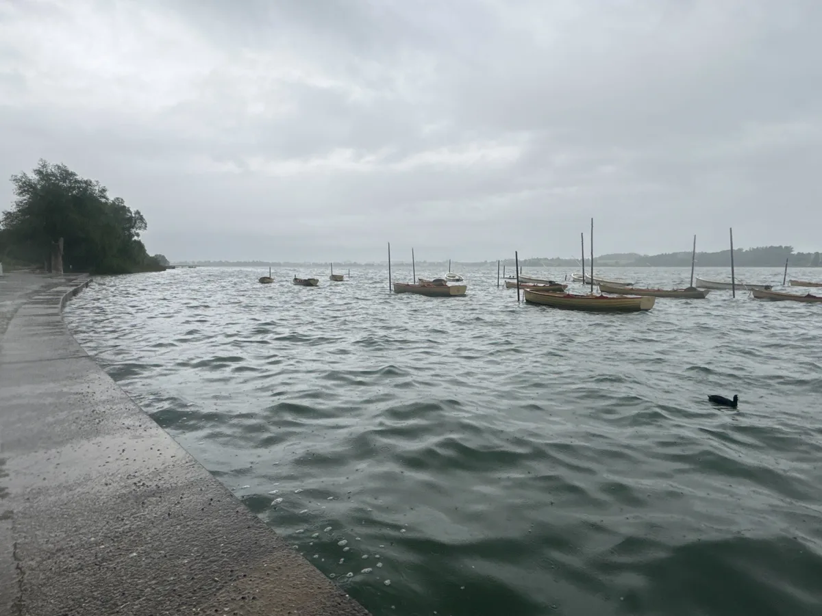 Wasserpegel Pfäffikersee bis an oberes Ende Ufermauer