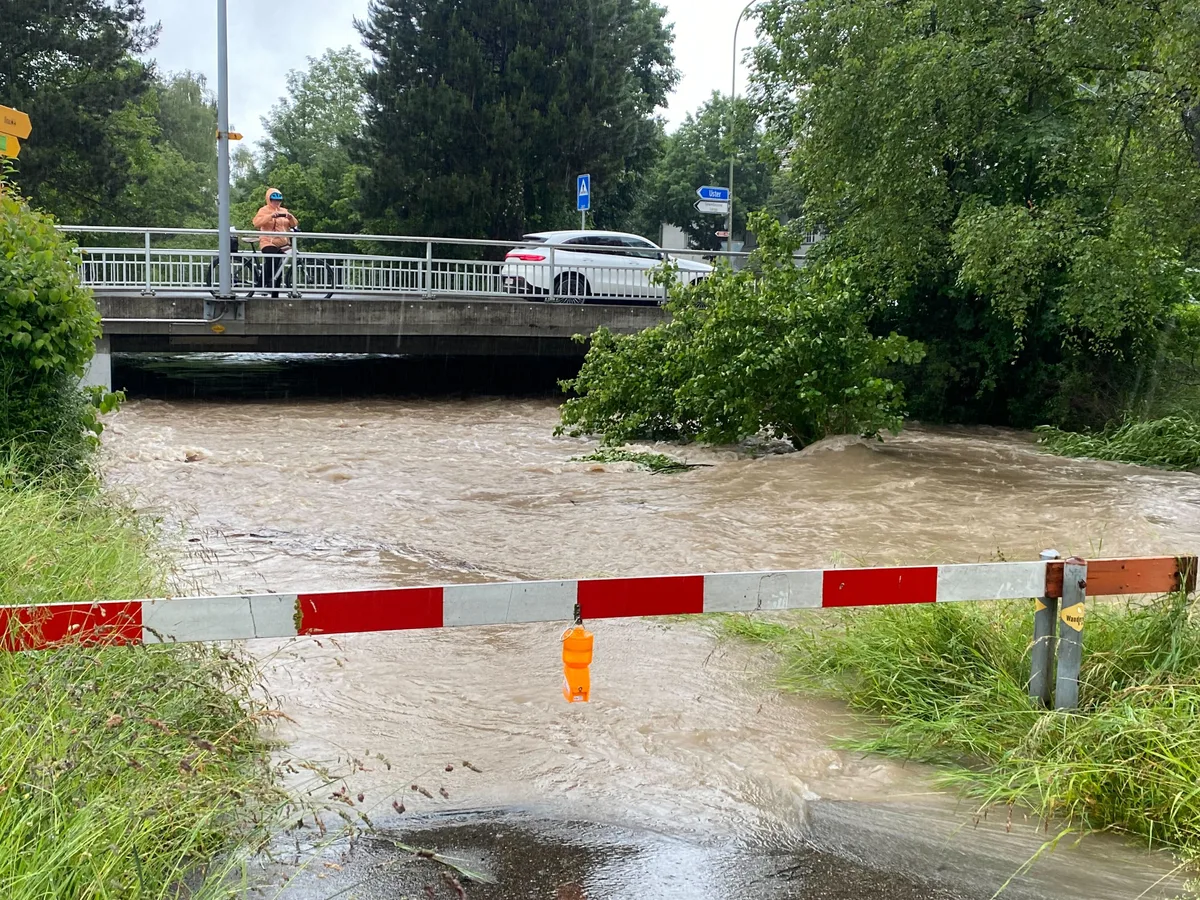 Kempt mit Hochwasser
