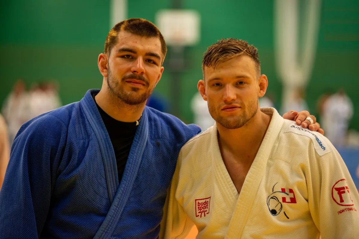 Die Ustermer Judokas Nils Stump und Lukas Wittwer.