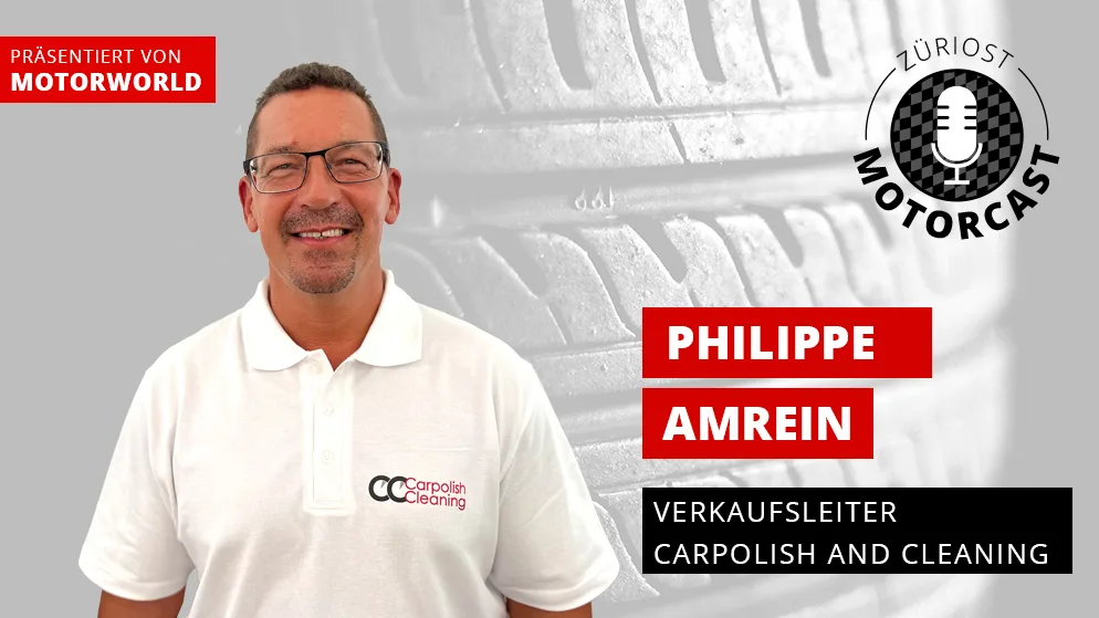 Thmumbnail des Motorcasts mit Philippe Amrein.