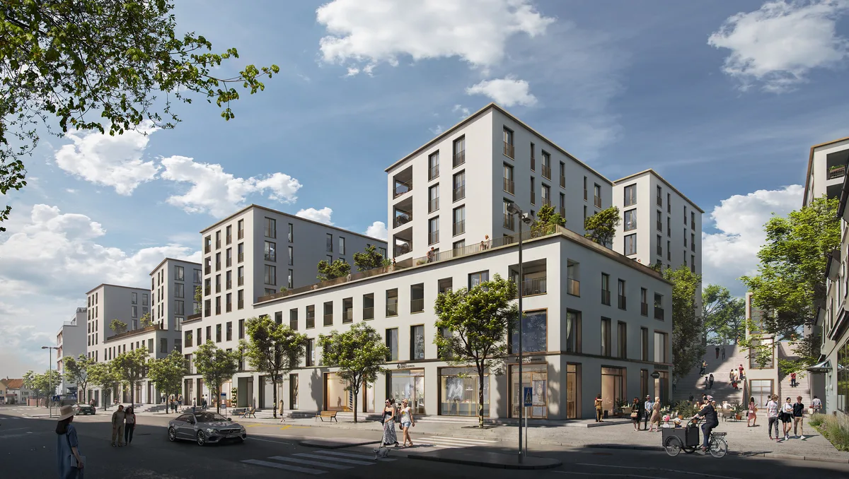 Visualisierung des Neubauprojekts Metropol anstelle der heutigen Trompete an der Bahnhofstrasse Wetzikon; Stand Januar 2022; im Bild die zweite Etappe der Entwicklerin Halter AG, Pläne von Architekturbüro Meierpartner, Investorin ist die Turintra AG; Bau in zwei Etappen bis Ende 2025 Visualisierung des Neubauprojekts Metropol anstelle der heutigen Trompete an der Bahnhofstrasse Wetzikon; Stand Januar 2022; im Bild die zweite Etappe der Entwicklerin Halter AG, Pläne von Architekturbüro Meierpartner, Investorin ist die Turintra AG; Bau in zwei Etappen bis Ende 2025