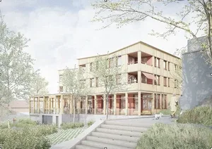 21730042-3 So könnte das geplante Mehrgenerationenhaus der reformierten Kirche Weisslingen einst aussehen.