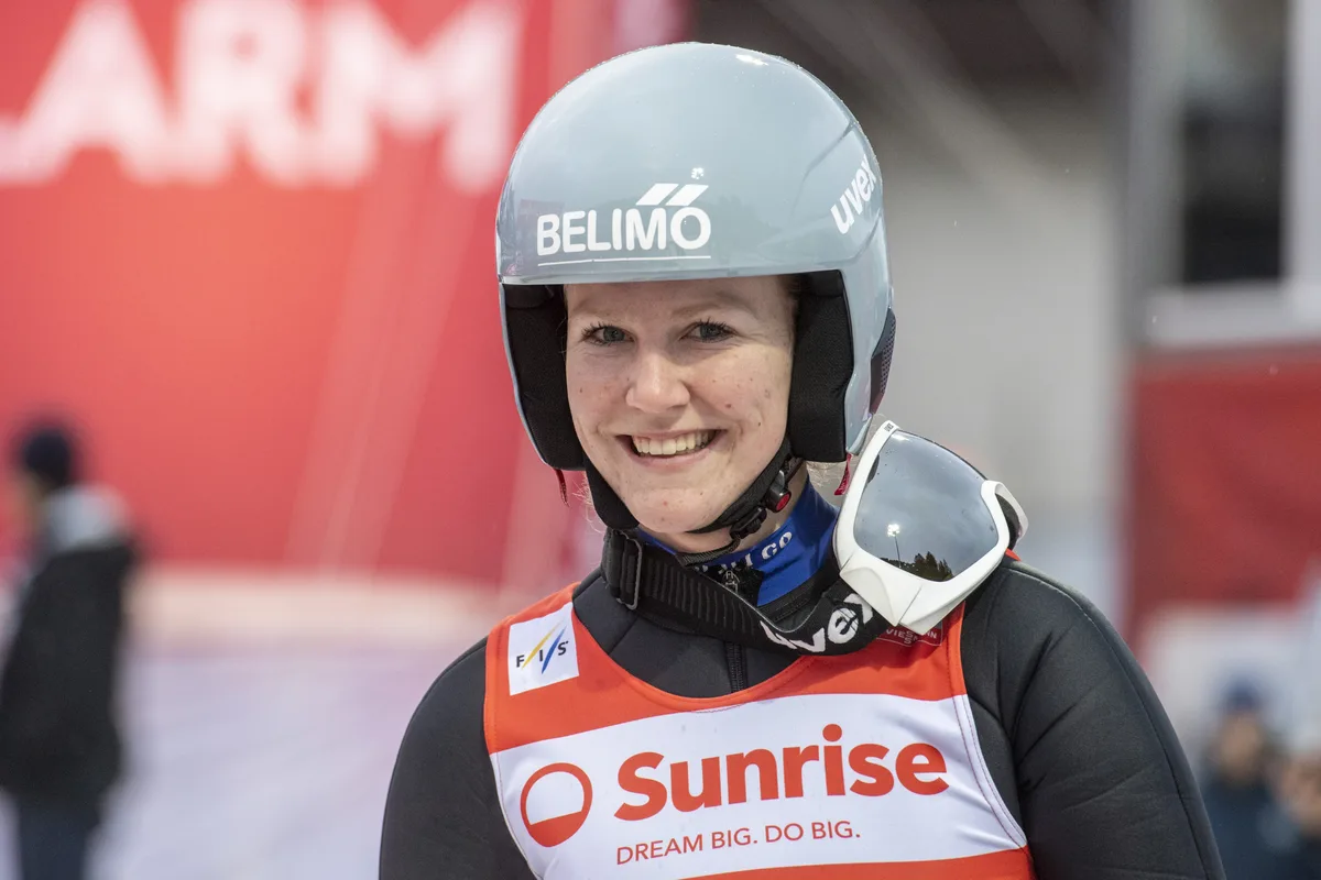 Rea Kindlimann geniesst, was sie tut: «Ich habe so viel Freude am Skispringen.» Rea Kindlimann.
