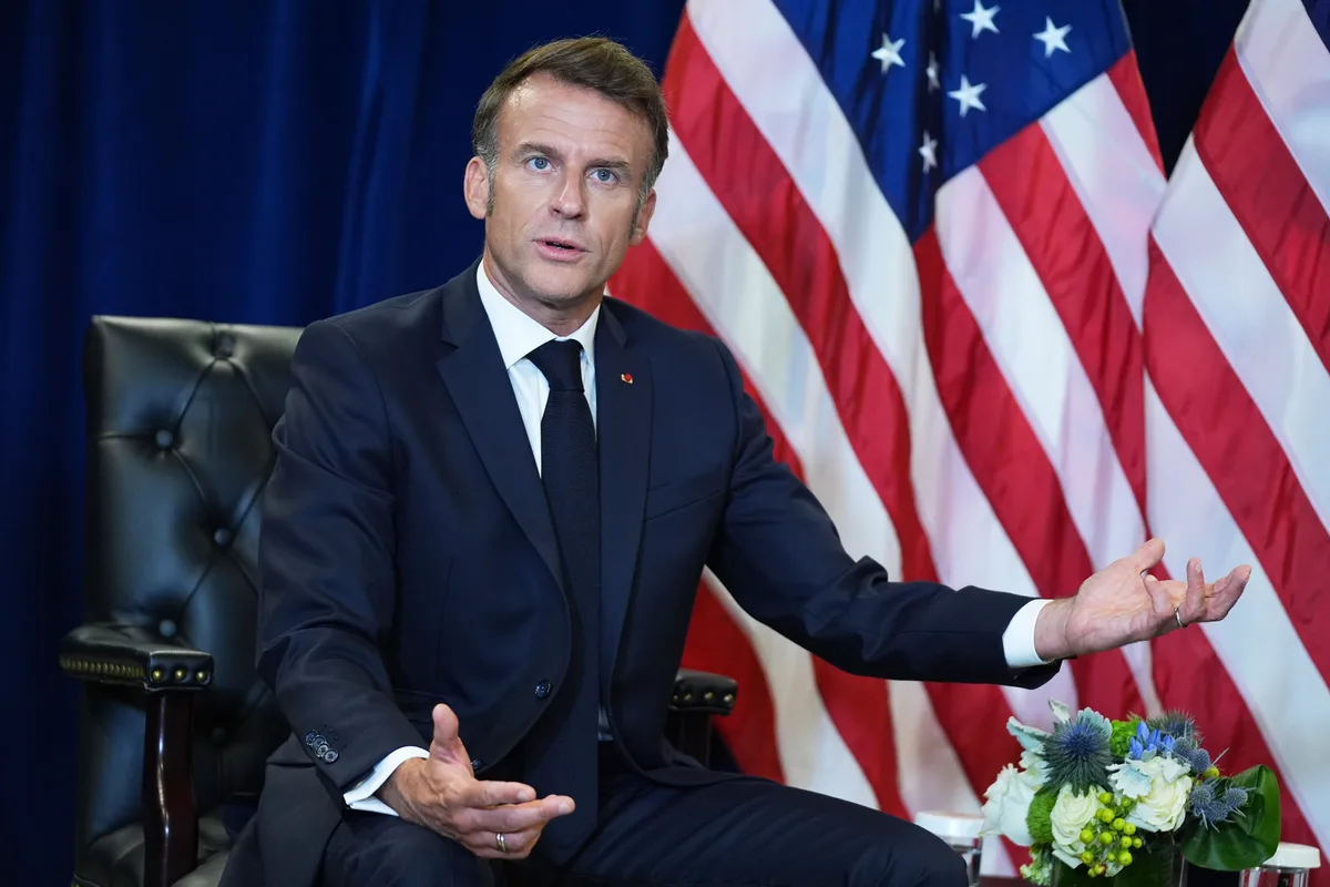 27671491-1 Emanuel Macron in Amerika zu Besuch bei Donald Trump.