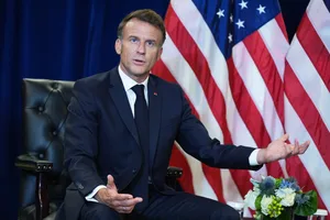27671491-1 Emanuel Macron in Amerika zu Besuch bei Donald Trump.