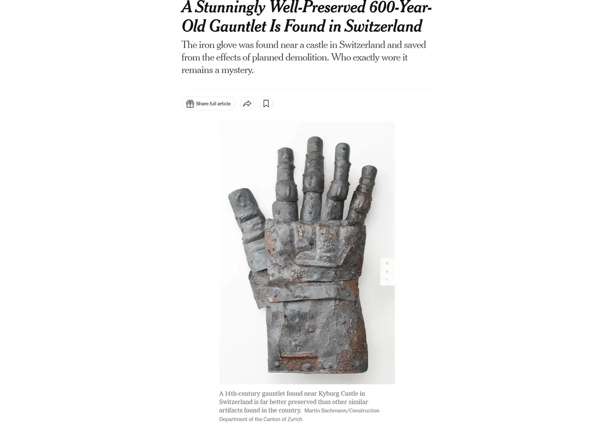 Screenshot New York Times
